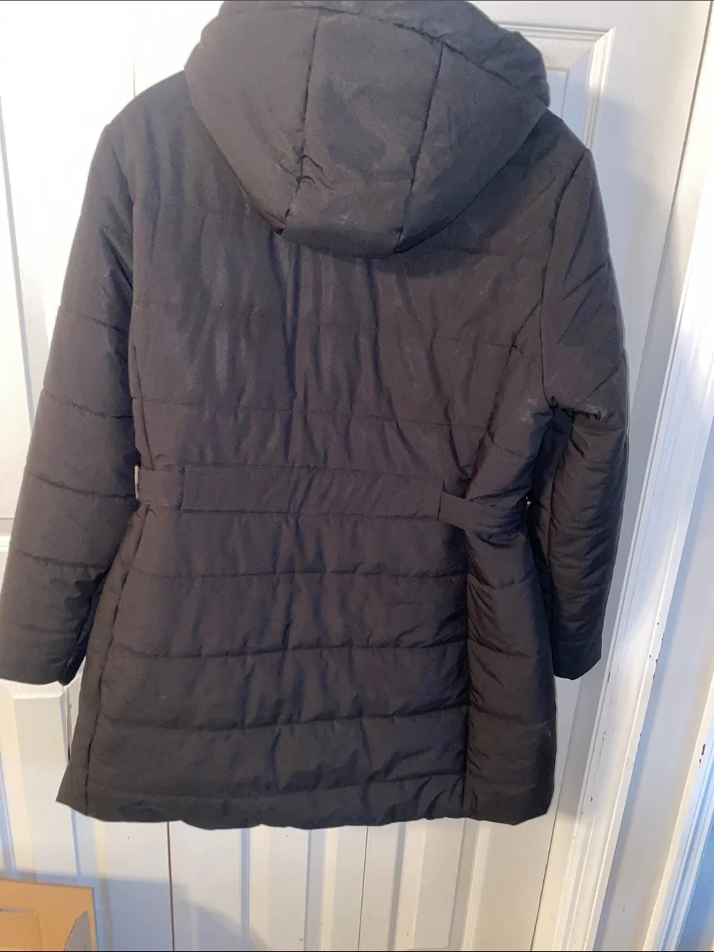 Free Country Women's Black Hooded Puffer Coat XL